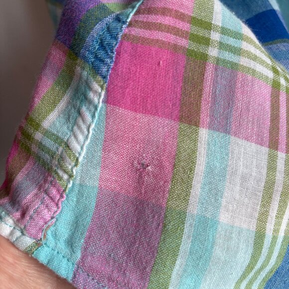 Sweet Pastel A&F Plaid Shirt - Size S - Picture 15 of 15